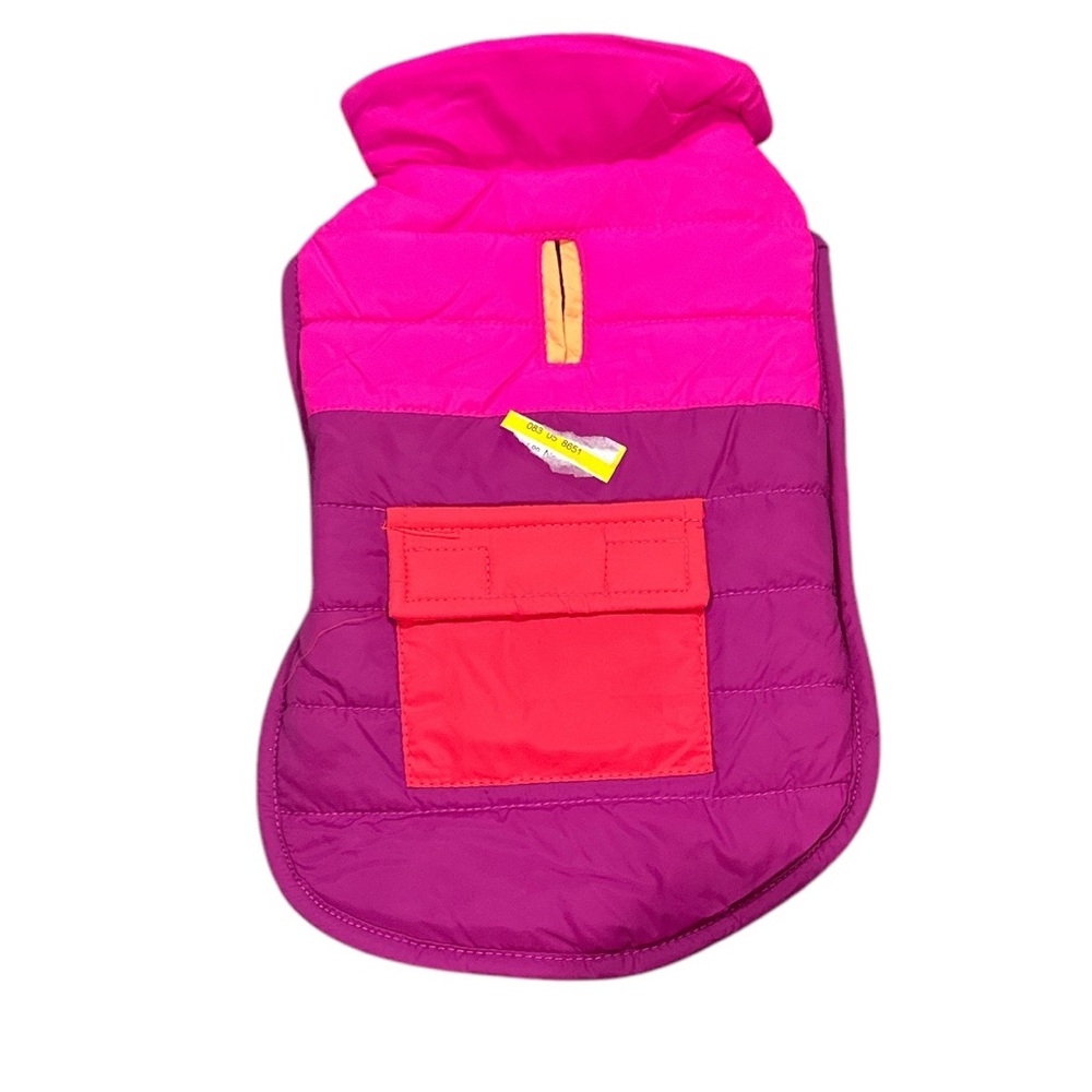 BOOTS & BARKLEY PINK ORANGE PURPLE Dog harness puffer VELCRO vest S
